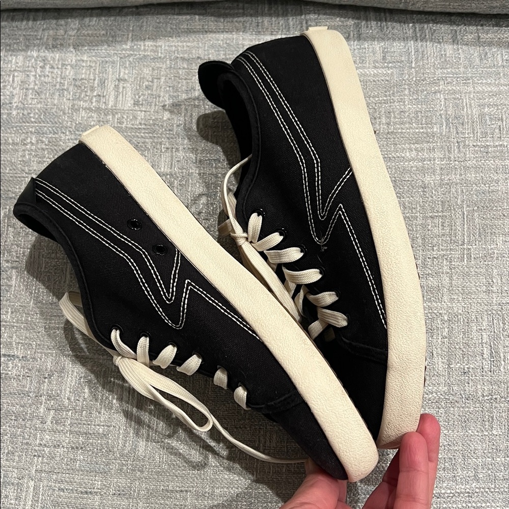 Rag & Bone Sneakers Black Low-Top Canvas Court Size EU 38.5 or US 8.5